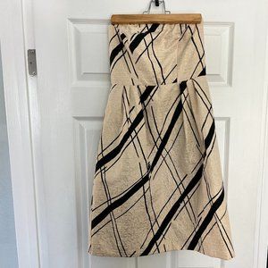 Girls from Savoy Metallic Abstract Strapless Mini Dress